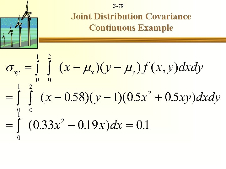 3 -79 Joint Distribution Covariance Continuous Example 