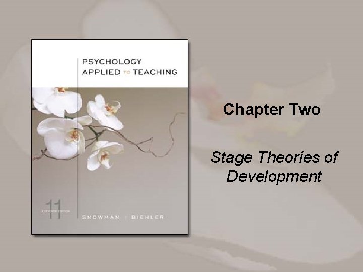 Chapter Two Stage Theories of Development 