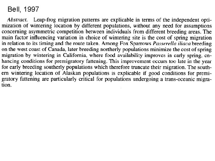 Bell, 1997 