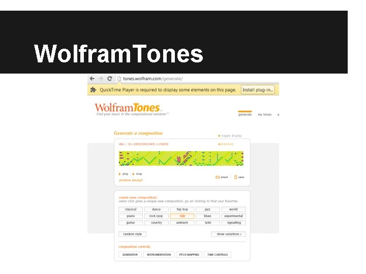 Wolfram. Tones 