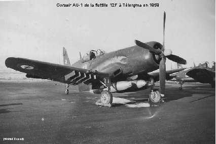 Corsair AU-1 de la flottille 12 F à Télergma en 1959 (Wilfrid Giraud) 