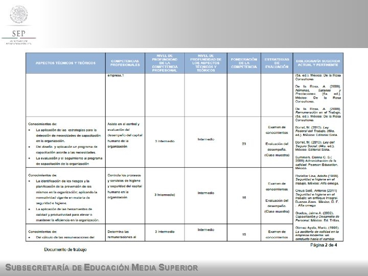 SUBSECRETARÍA DE EDUCACIÓN MEDIA SUPERIOR SUBSECRETARÍA DE EDUCACIÓN MEDIA SUPERIOR