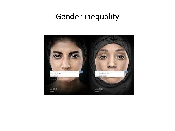 Gender inequality 