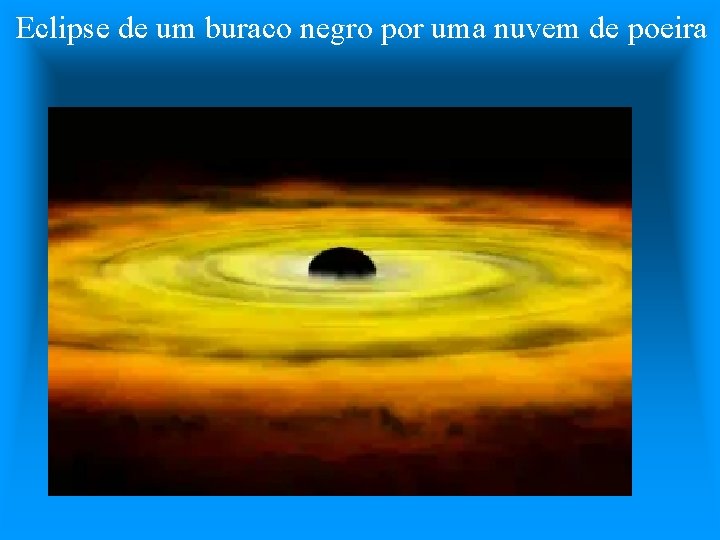 Eclipse de um buraco negro por uma nuvem de poeira 