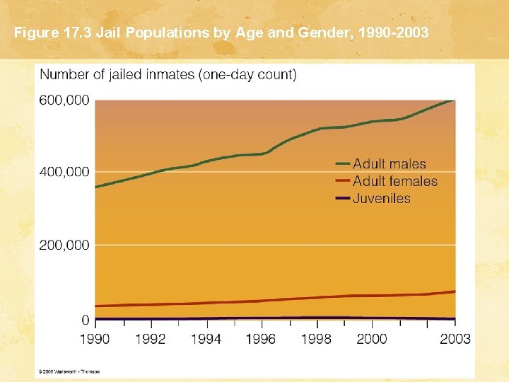 Figure 17. 3 Jail Populations by Age and Gender, 1990 -2003 