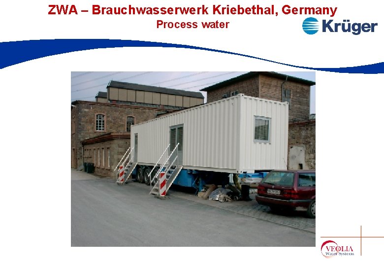 ZWA – Brauchwasserwerk Kriebethal, Germany Process water ZWA – Brauchwasserwerk Kriebethal, Germany Process water