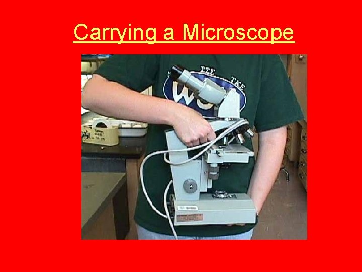 Carrying a Microscope 
