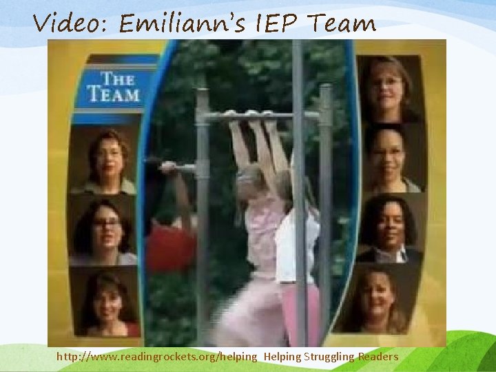 Video: Emiliann’s IEP Team http: //www. readingrockets. org/helping Helping Struggling Readers 