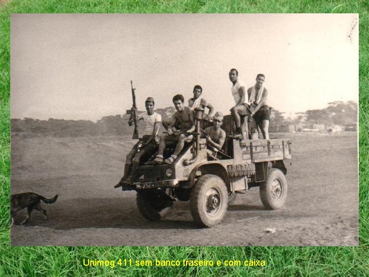 Unimog 411 sem banco traseiro e com caixa 