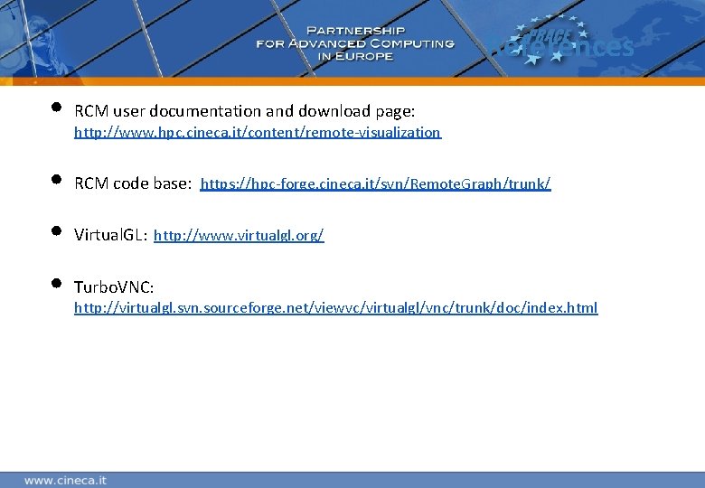 References • RCM user documentation and download page: • RCM code base: https: //hpc-forge. References • RCM user documentation and download page: • RCM code base: https: //hpc-forge.