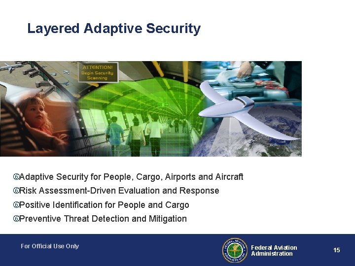 Layered Adaptive Security for People, Cargo, Airports and Aircraft Risk Assessment-Driven Evaluation and Response