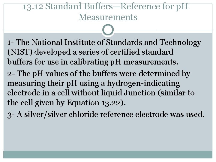 13. 12 Standard Buffers—Reference for p. H Measurements 1 - The National Institute of