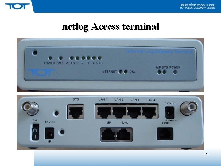 netlog Access terminal 18 