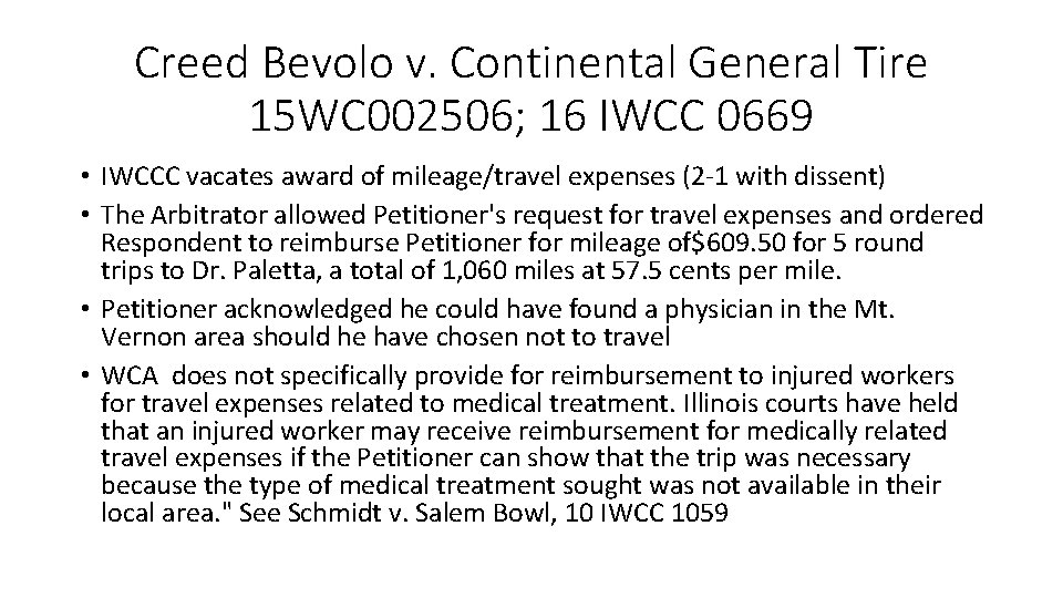 Creed Bevolo v. Continental General Tire 15 WC 002506; 16 IWCC 0669 • IWCCC