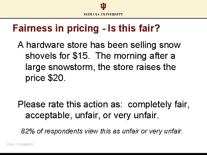 Fairness in pricing - Is this fair? A hardware store has been selling snow