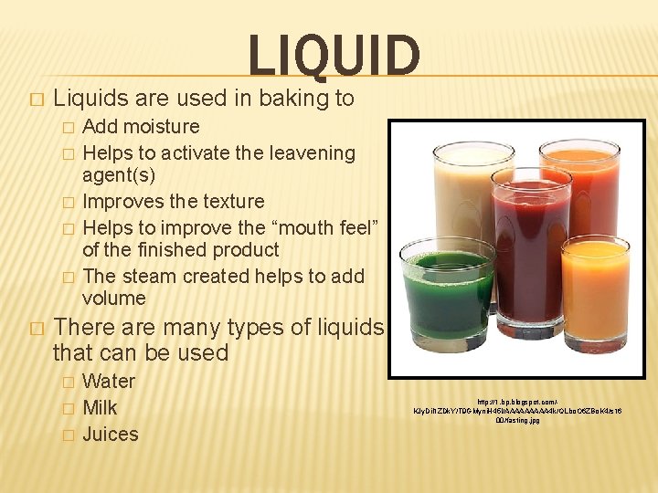 In Baking There Are 8 Basic Ingredients That