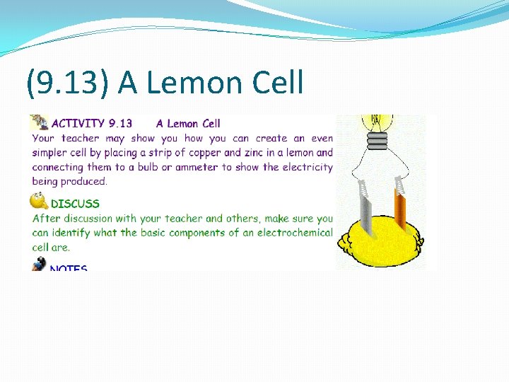 (9. 13) A Lemon Cell 