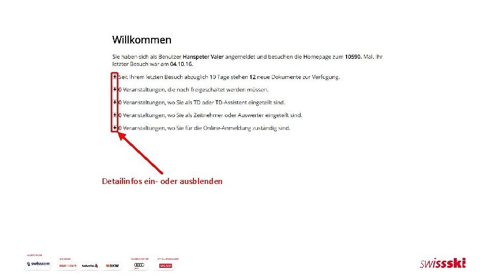 Detailinfos ein- oder ausblenden 