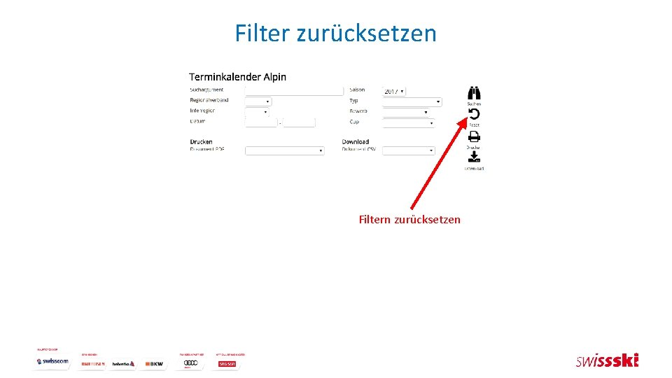 Filter zurücksetzen Filtern zurücksetzen 