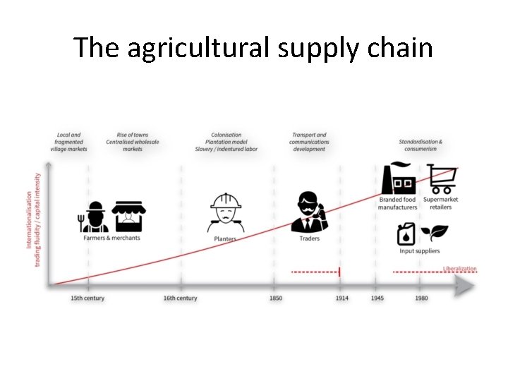 The agricultural supply chain 