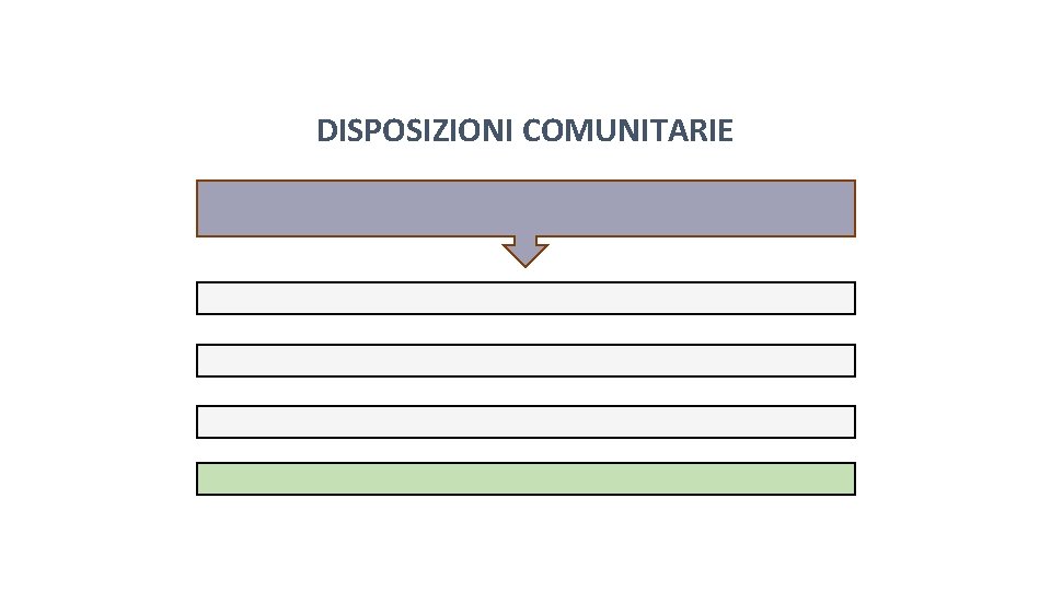 Pag. 134 dispensa DISPOSIZIONI COMUNITARIE 