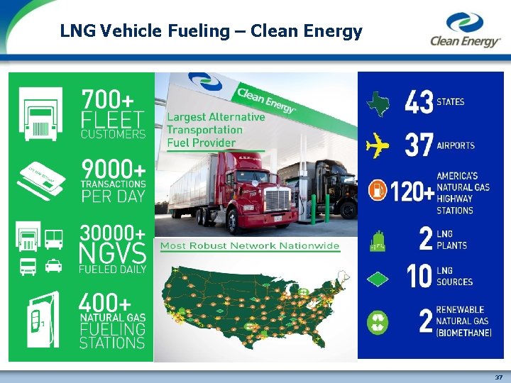 LNG Vehicle Fueling – Clean Energy cleanenergyfuels. com 37 