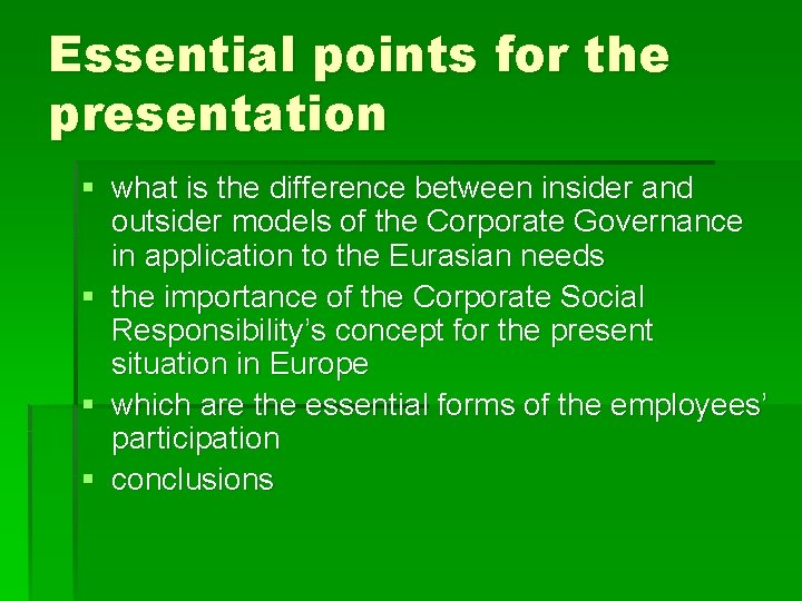 Essential points for the presentation § what is the difference between insider and outsider Essential points for the presentation § what is the difference between insider and outsider