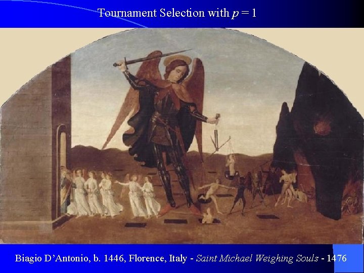 Tournament Selection with p = 1 Biagio D’Antonio, b. 1446, Florence, Italy - Saint