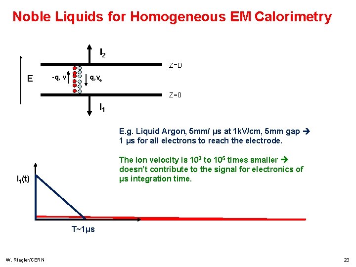 Noble Liquids for Homogeneous EM Calorimetry I 2 Z=D E -q, v. I q, Noble Liquids for Homogeneous EM Calorimetry I 2 Z=D E -q, v. I q,
