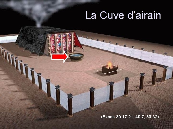 La Cuve d’airain (Exode 30: 17 -21; 40: 7, 30 -32) 