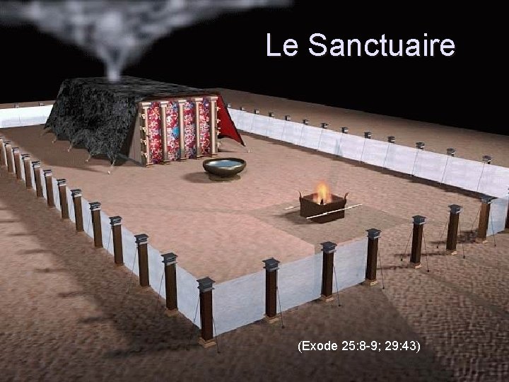 Le Sanctuaire (Exode 25: 8 -9; 29: 43) 