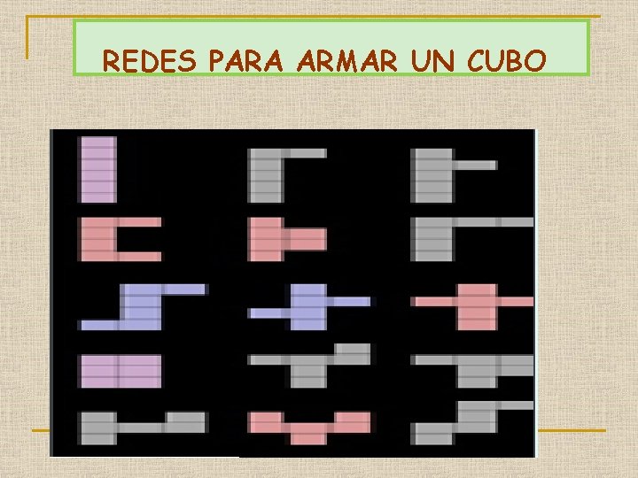 REDES PARA ARMAR UN CUBO 