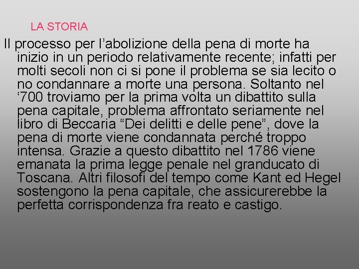 Principali Testi Sull'abolizione Della Pena Di Morte LA PENA DI MORTE tra passato e presente