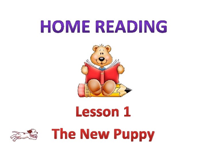 Lesson 1 The New Puppy 