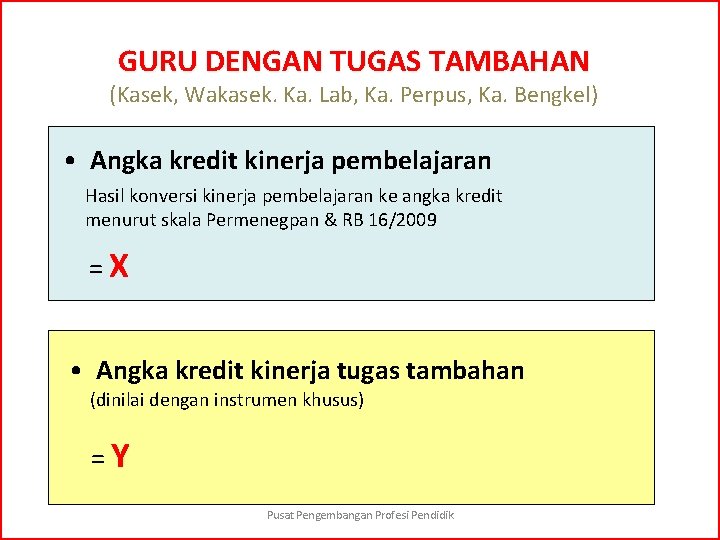 GURU DENGAN TUGAS TAMBAHAN (Kasek, Wakasek. Ka. Lab, Ka. Perpus, Ka. Bengkel) • Angka