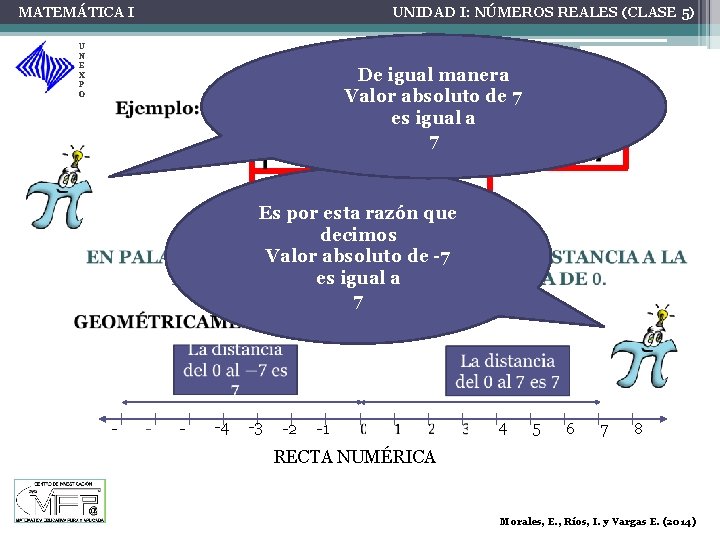 MATEMÁTICA I UNIDAD I: NÚMEROS REALES (CLASE 5) U N E X P O