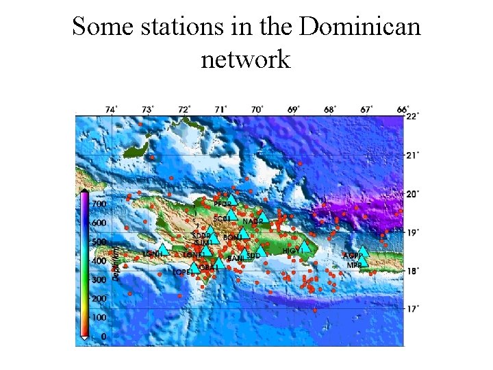Some stations in the Dominican network 