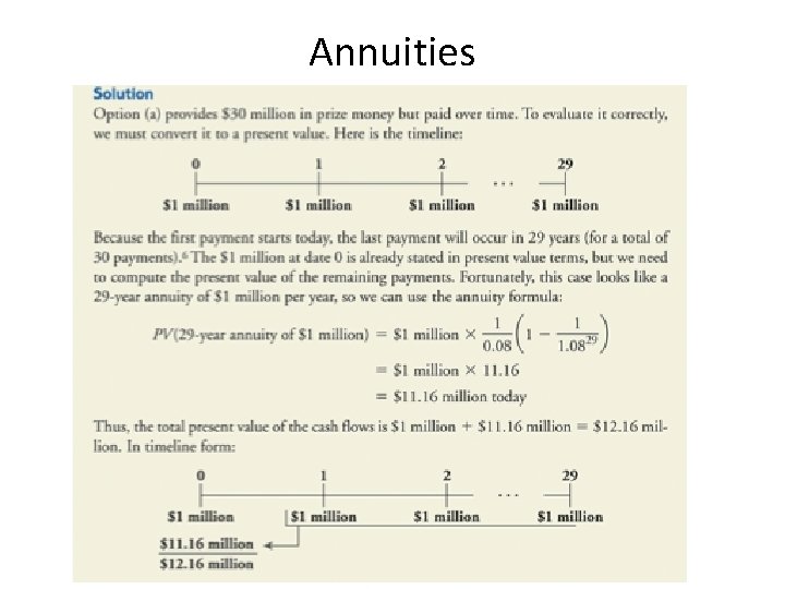 Annuities 