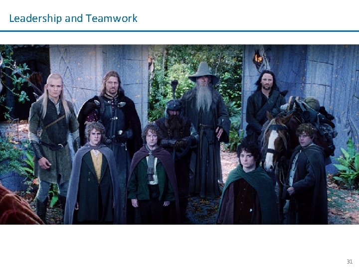 Leadership and Teamwork 31 Leadership and Teamwork 31