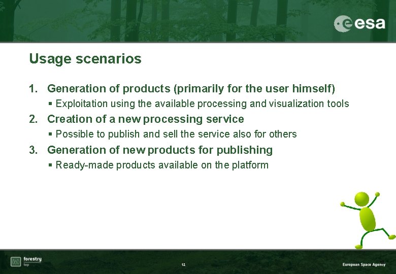 Usage scenarios 1. Generation of products (primarily for the user himself) § Exploitation using