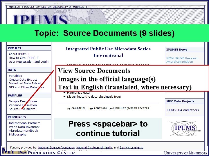 Topic: Source Documents (9 slides) View Source Documents Images in the official language(s) Text