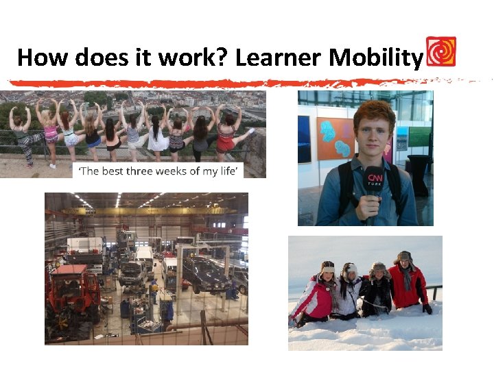How does it work? Learner Mobility • Where? 