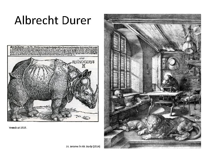 Albrecht Durer Woodcut 1515. St. Jerome in his Study (1514) 
