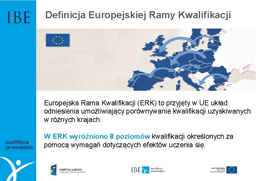 Definicja Europejskiej Ramy Kwalifikacji Europejska Rama Kwalifikacji (ERK) to przyjęty w UE układ odniesienia