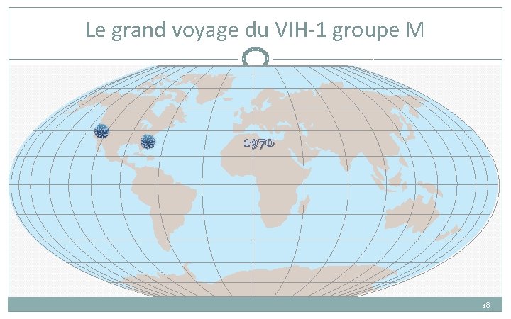 Le grand voyage du VIH-1 groupe M 1970 18 Le grand voyage du VIH-1 groupe M 1970 18