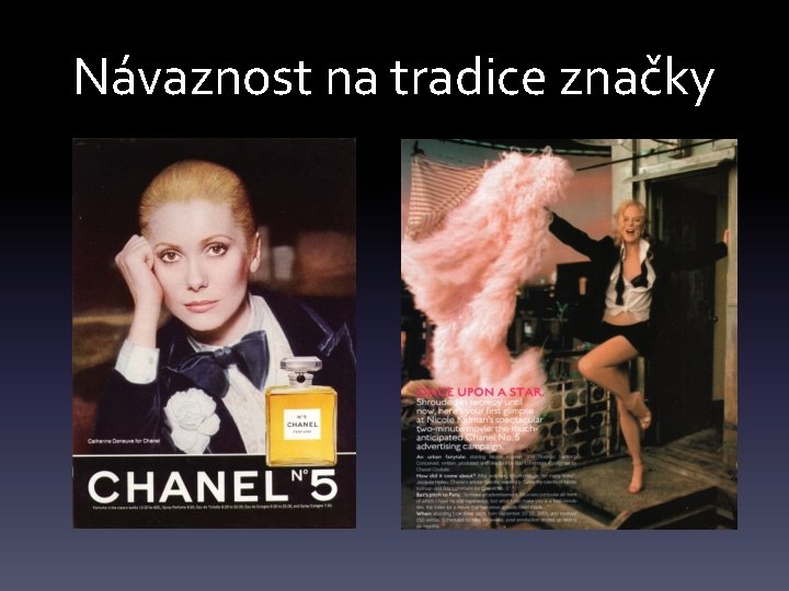 Návaznost na tradice značky 