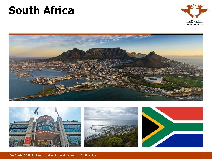 South Africa Van Breda. 2019. Military social work developments in South Africa 3 