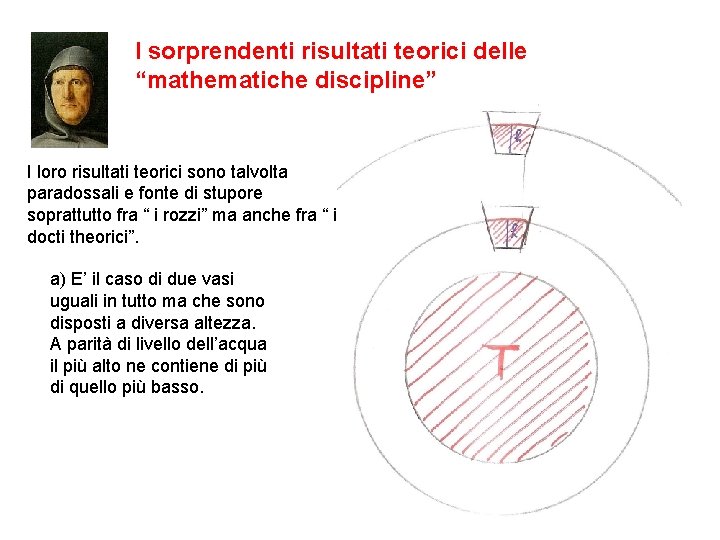 I sorprendenti risultati teorici delle “mathematiche discipline” I loro risultati teorici sono talvolta paradossali