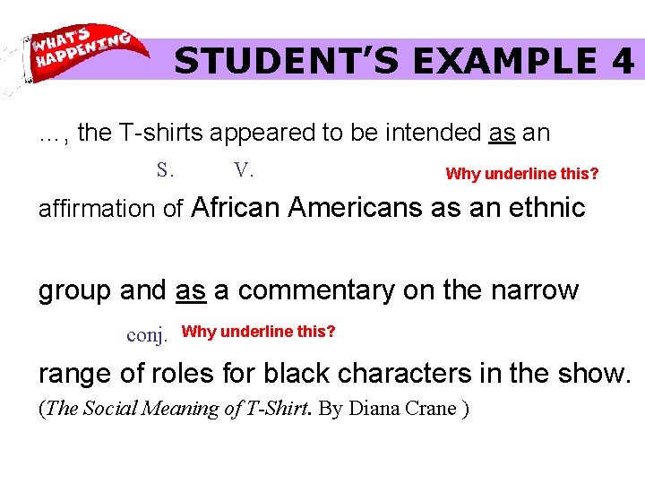 STUDENT’S EXAMPLE 4 …, the T-shirts appeared to be intended as an S. V. STUDENT’S EXAMPLE 4 …, the T-shirts appeared to be intended as an S. V.