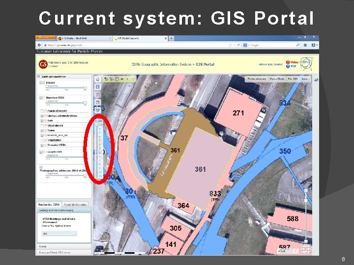 Current system: GIS Portal 8 